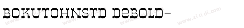 BokutohNStd DeBold字体转换